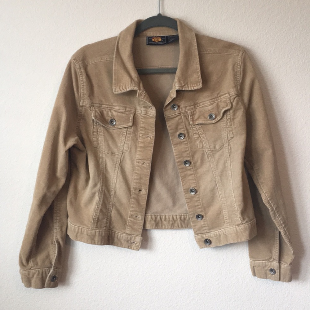 Cropped Route 66 Corduroy Jacket